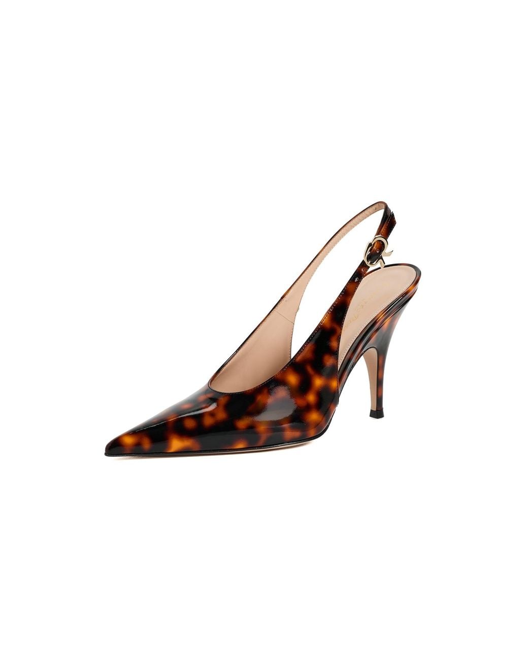 Gianvito Rossi Brown Sofia Nuit Sling Heels