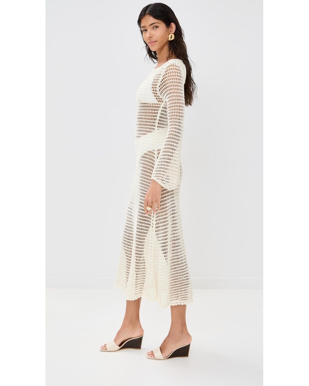 Staud Natural Lorena Coverup Dress