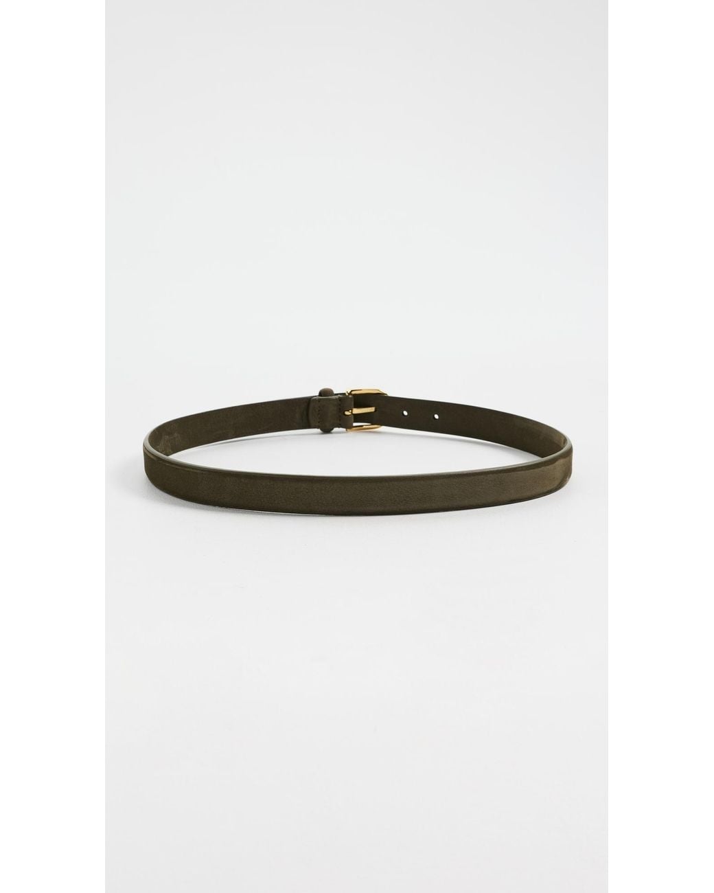 Andersons Black Slim Nubuck Leather Belt