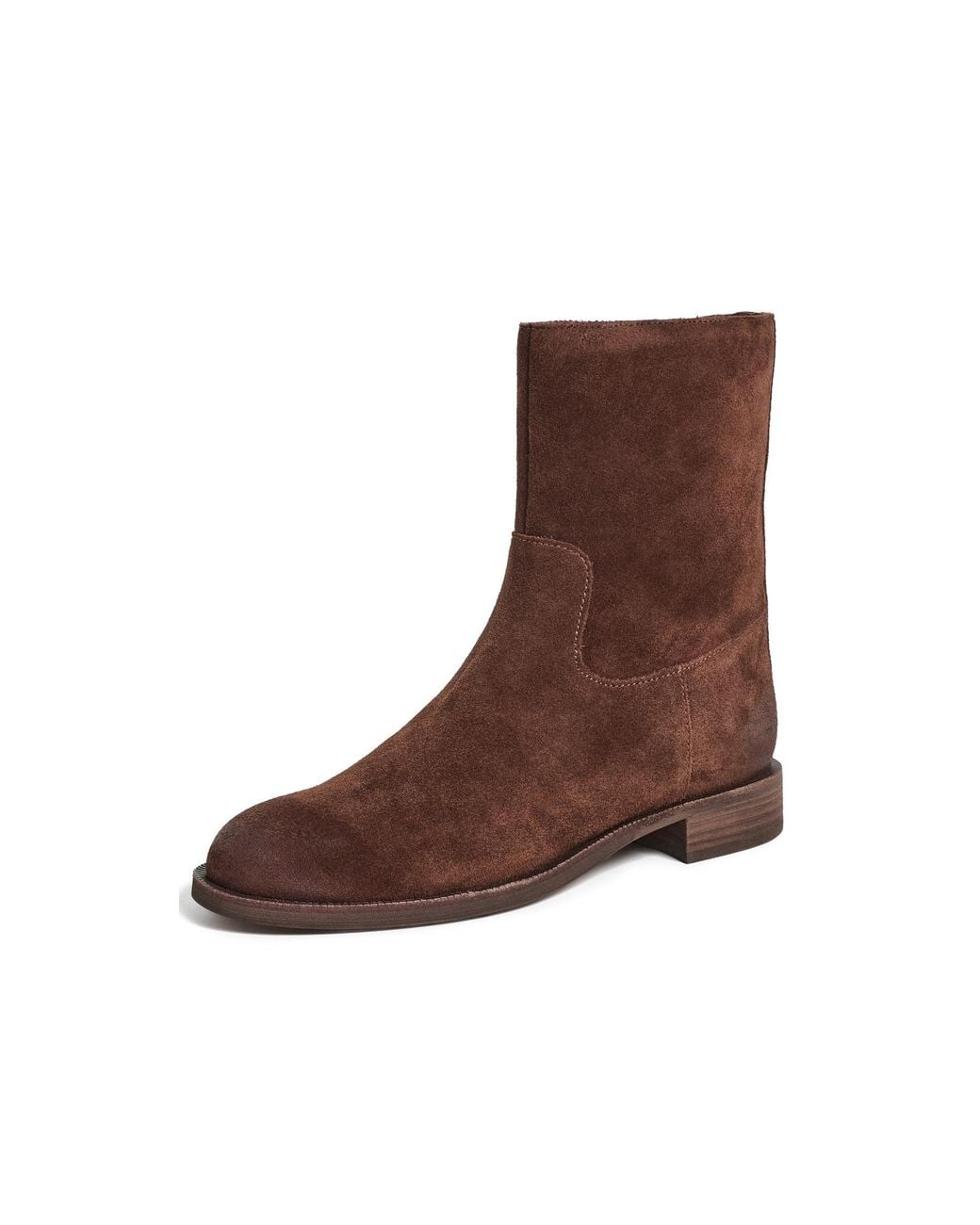 Madewell Brown Marty Suede Booties