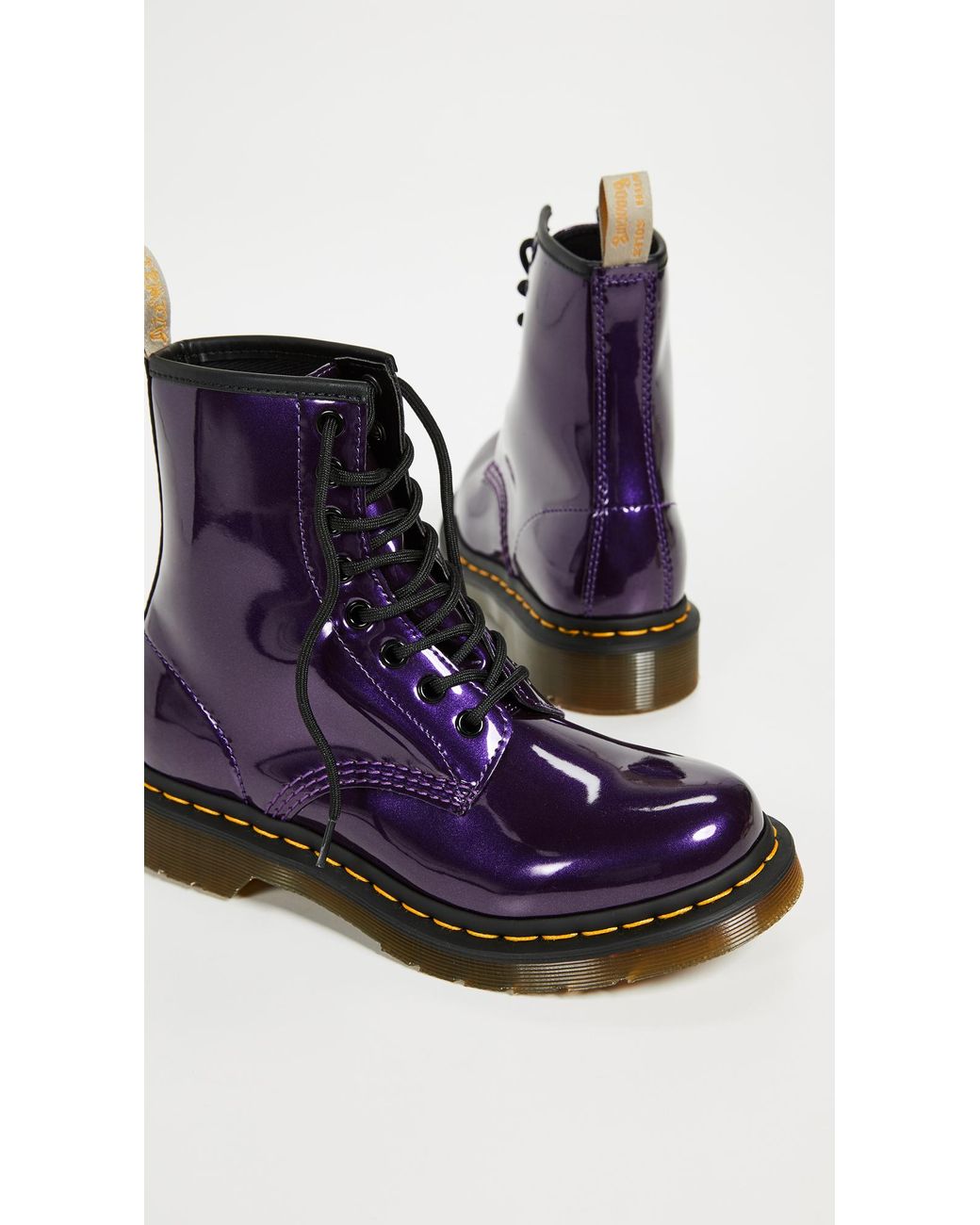 Dr. Martens S Vegan 1460 Chrome Boot in Purple | Lyst Canada