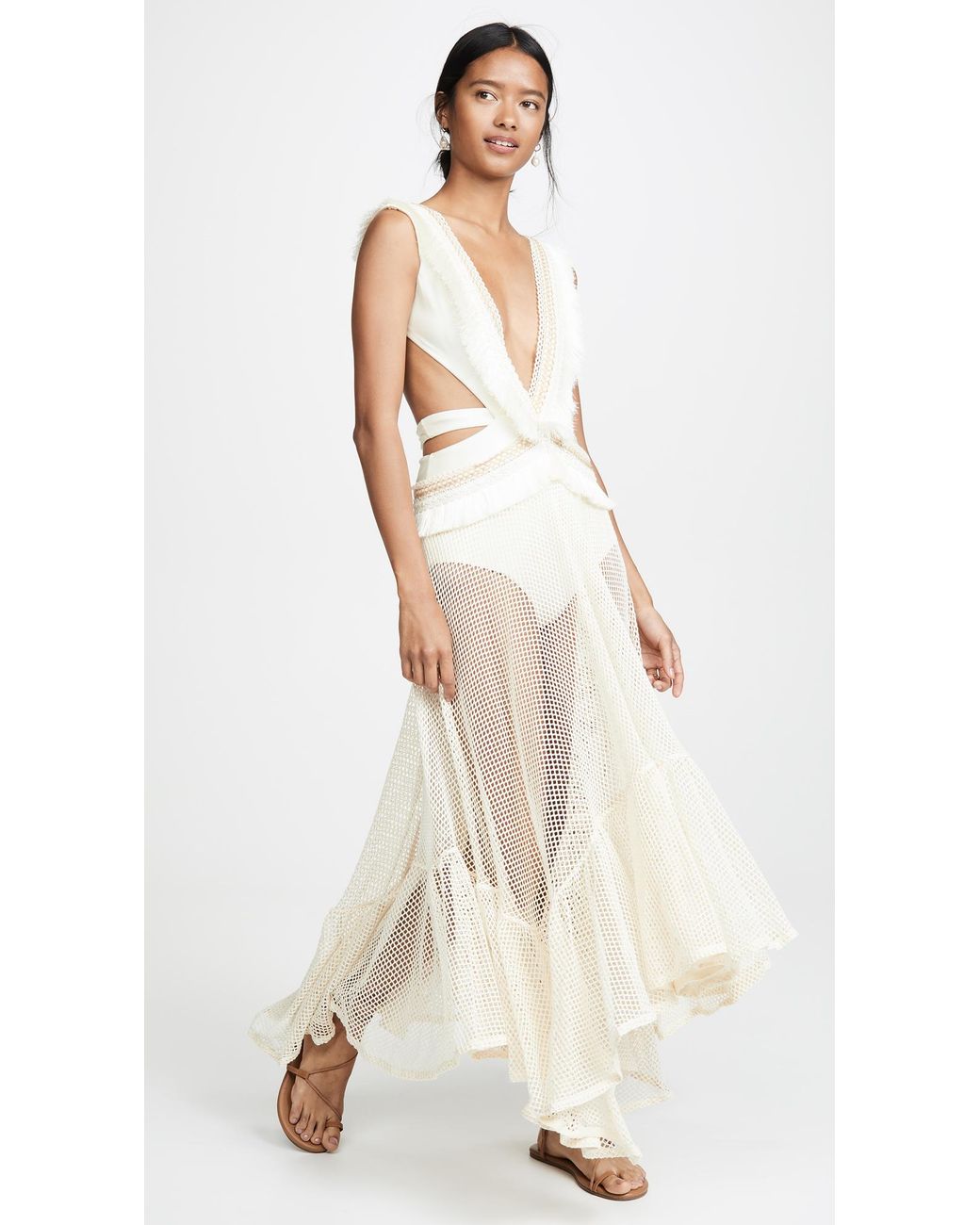 PATBO Cutout Maxi Dress in White Lyst
