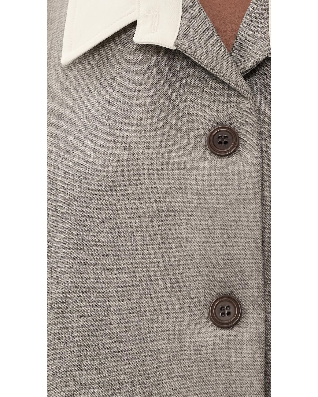 Source Unknown Gray Suki Collar Blazer