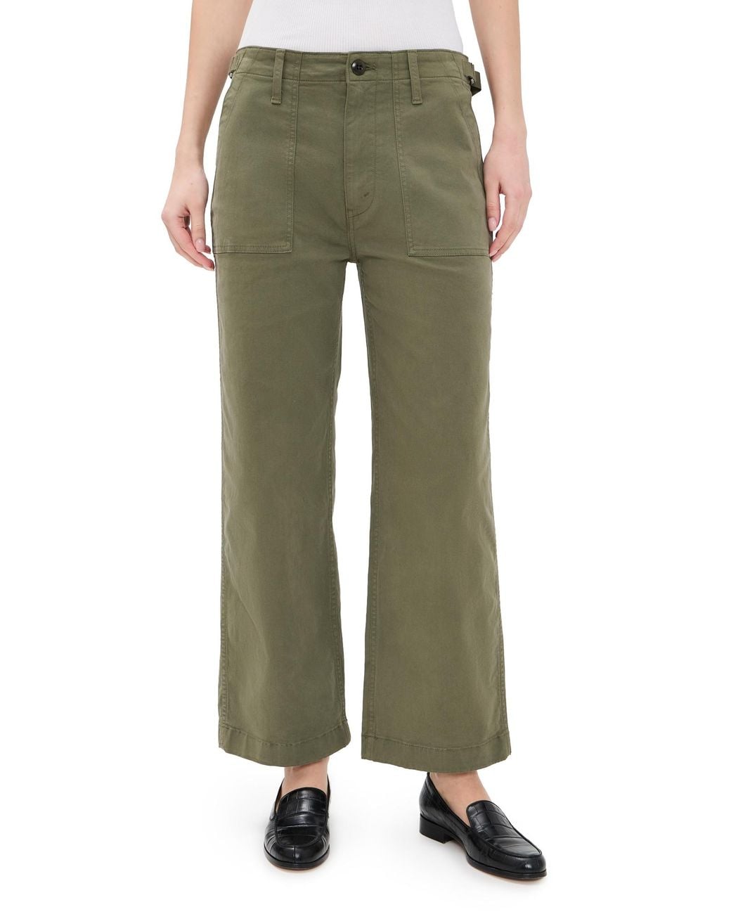 Re/done Green The Trooper Pants
