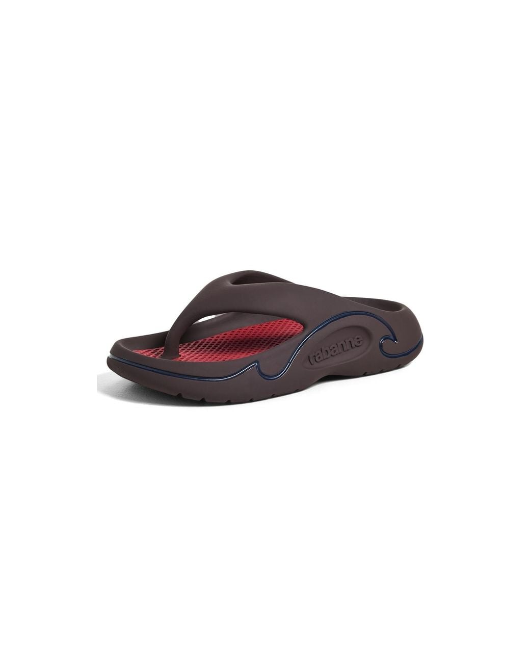 Rabanne Black 3D Flip Flops