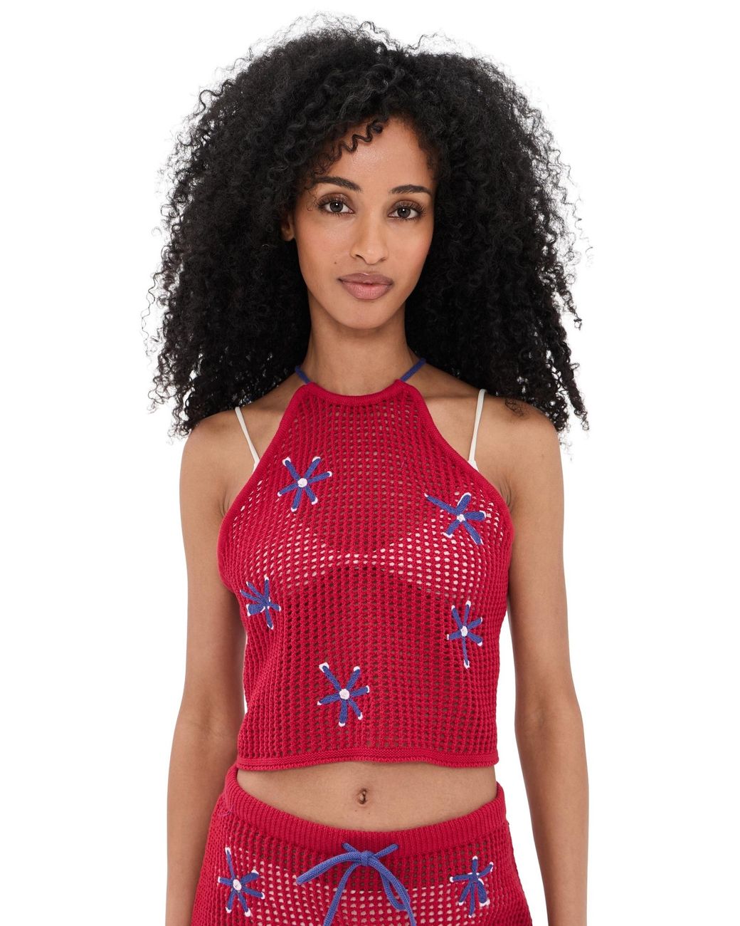 Staud Red Torin Coverup Top