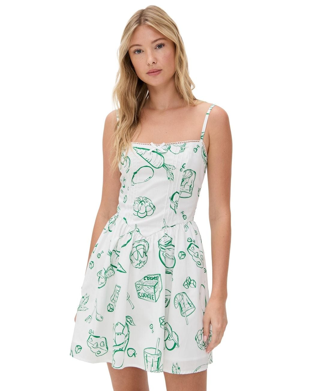 knee length dresses for ladies Moon River Floral Mini Dress M