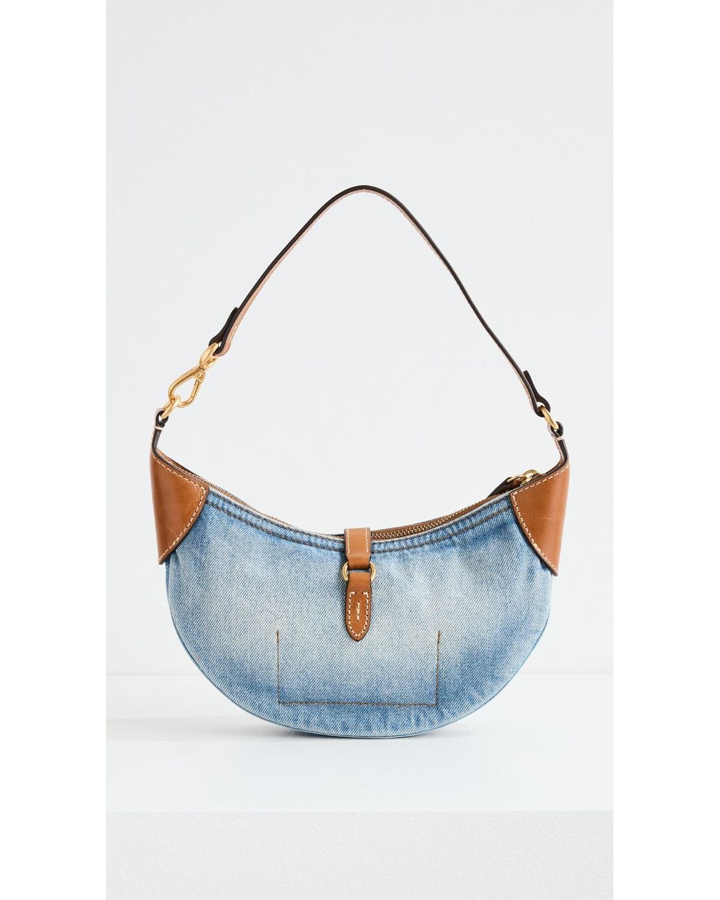 Polo Ralph Lauren Denim Shoulder Bag in Blue | Lyst