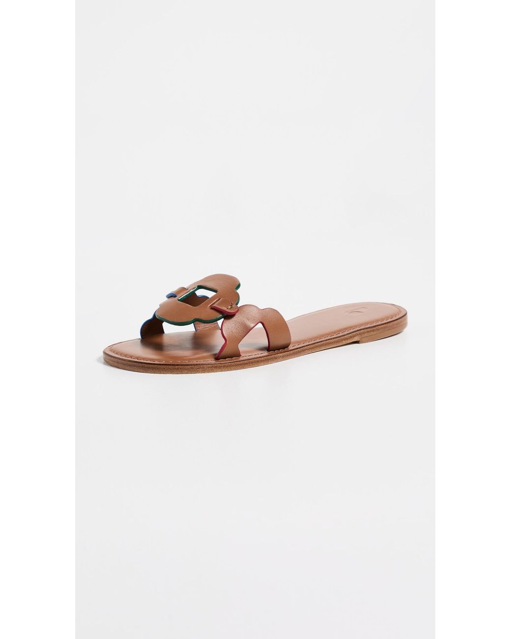 Larroude Black Margherita Slides