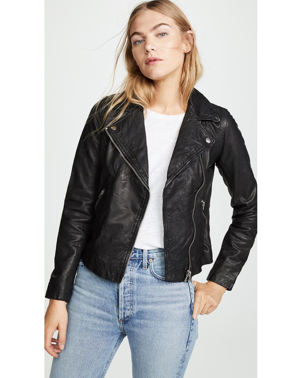 madewell women's leather jacket Big 