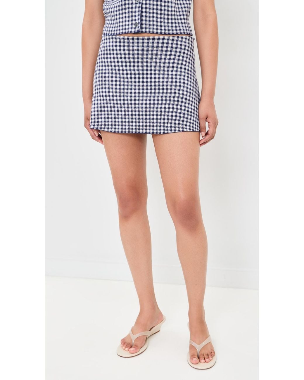 GOOD AMERICAN Blue The Keepsake Skort