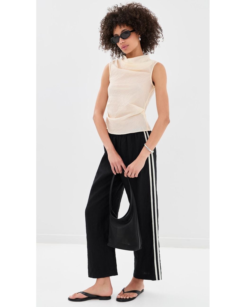 ALIGNE Black Dana Sheer Top