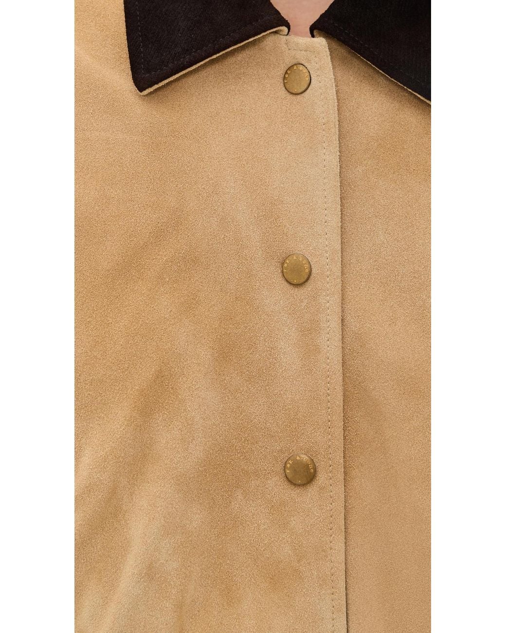 Rag & Bone Natural Cassidy Suede Barn Jacket