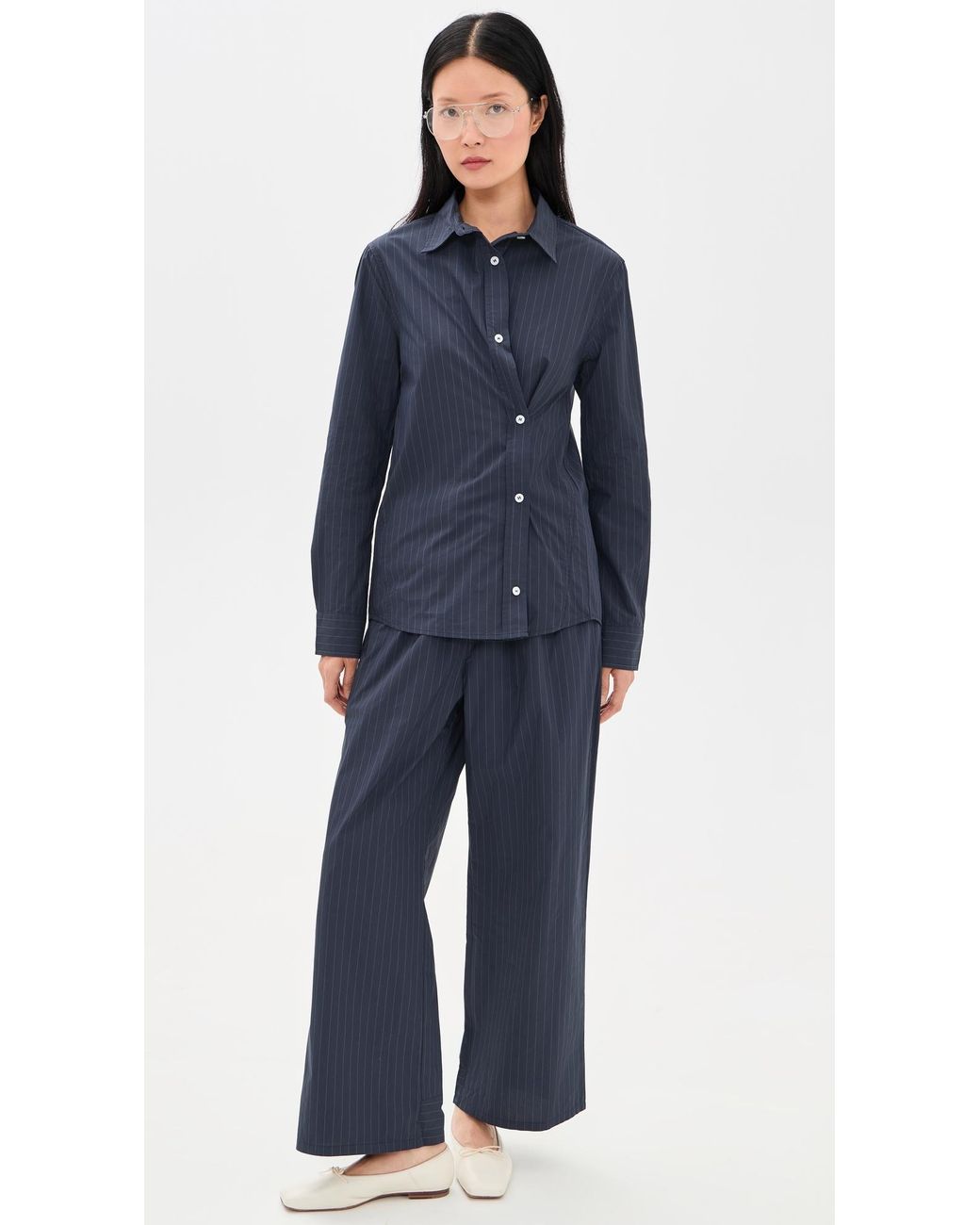 Asher Blue Paola Button Down Shirt