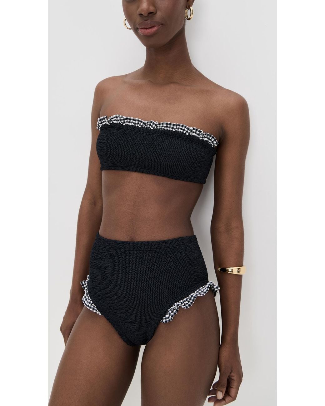 Hunza G Black Peggy Bikini Set