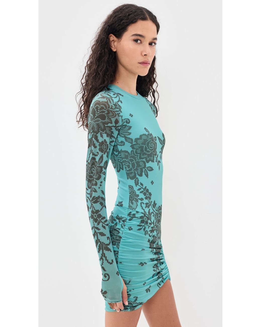 AFRM Blue Mirza Mini Dress