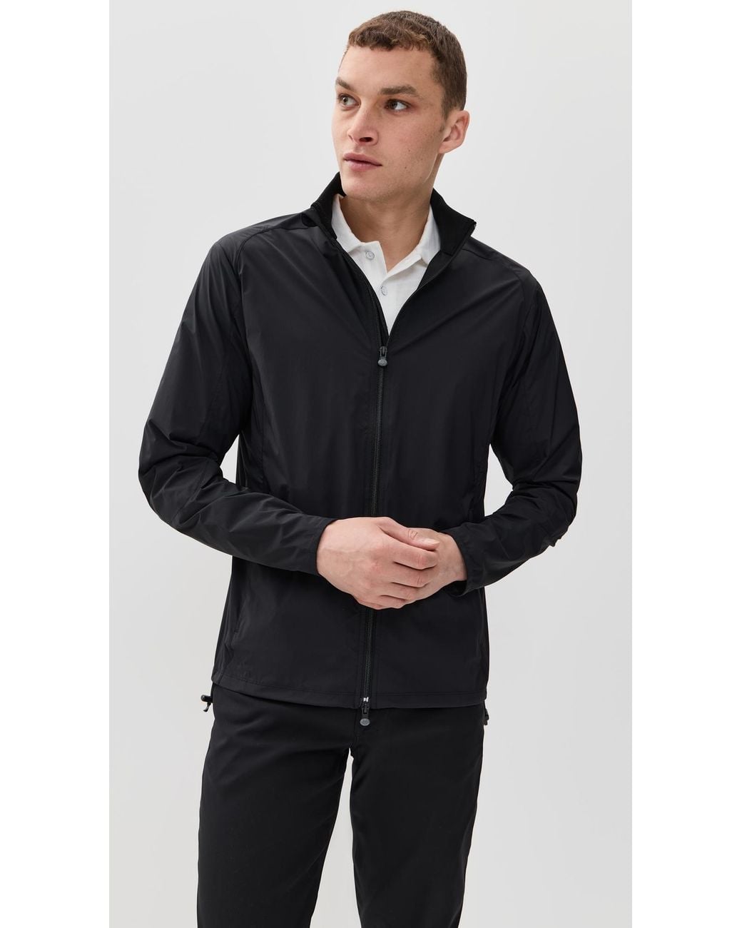 Greyson Black Trailwolf Lightweight Shell Jacket for men