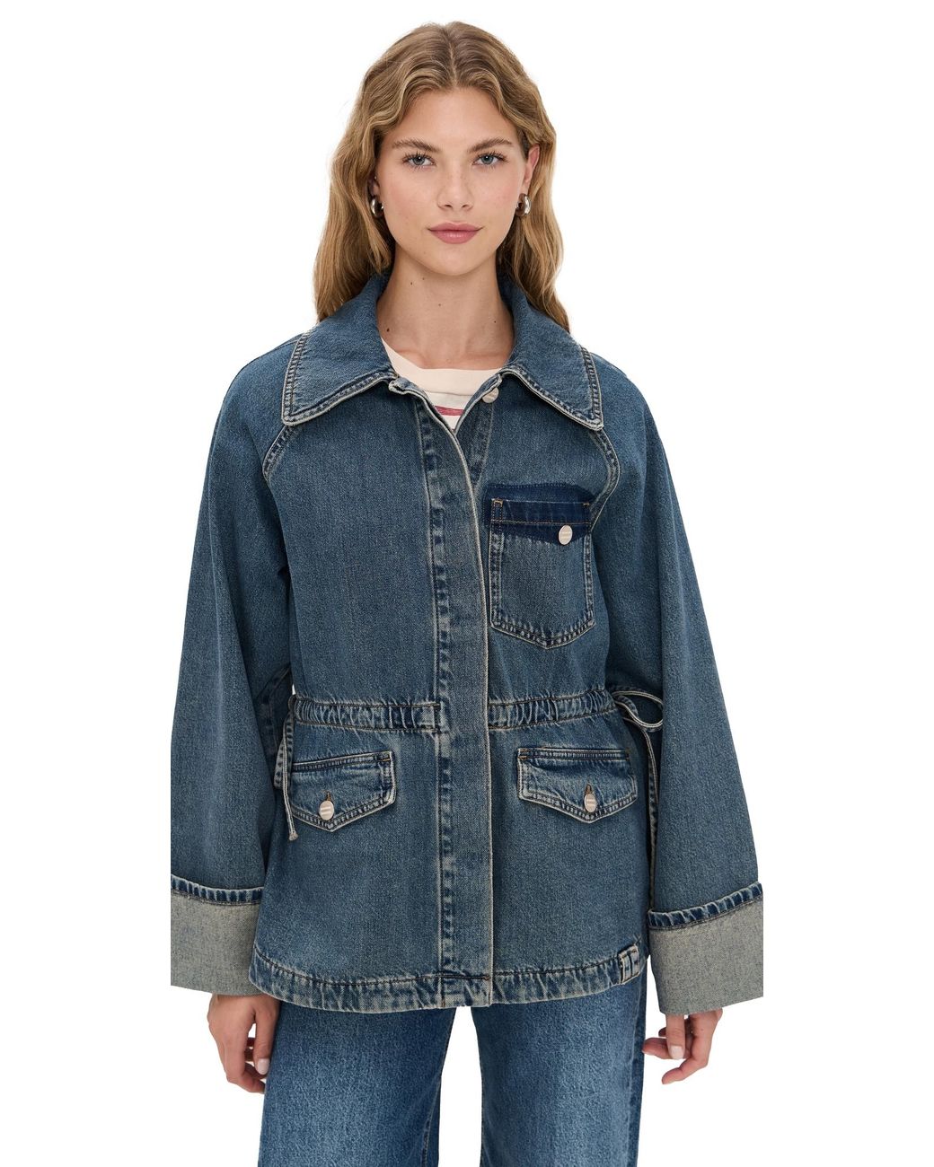 Damson Madder Emilie Workwear Jacket in Blue | Lyst