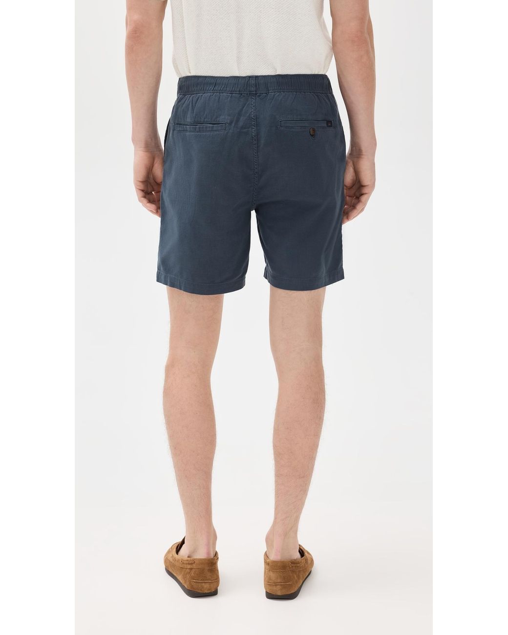 Faherty Brand Blue Essential Drawstring Shorts 6 for men