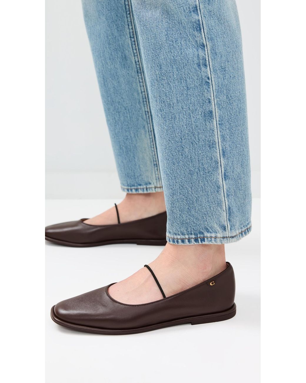 COACH Emilia Mary Jane Flats | Lyst