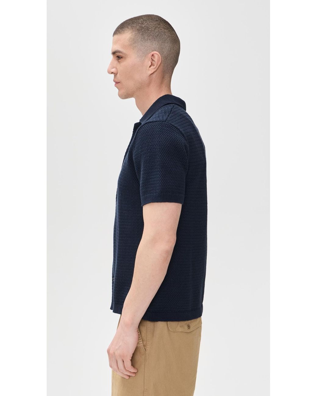 Taylor Stitch Blue The Button Down Polo for men