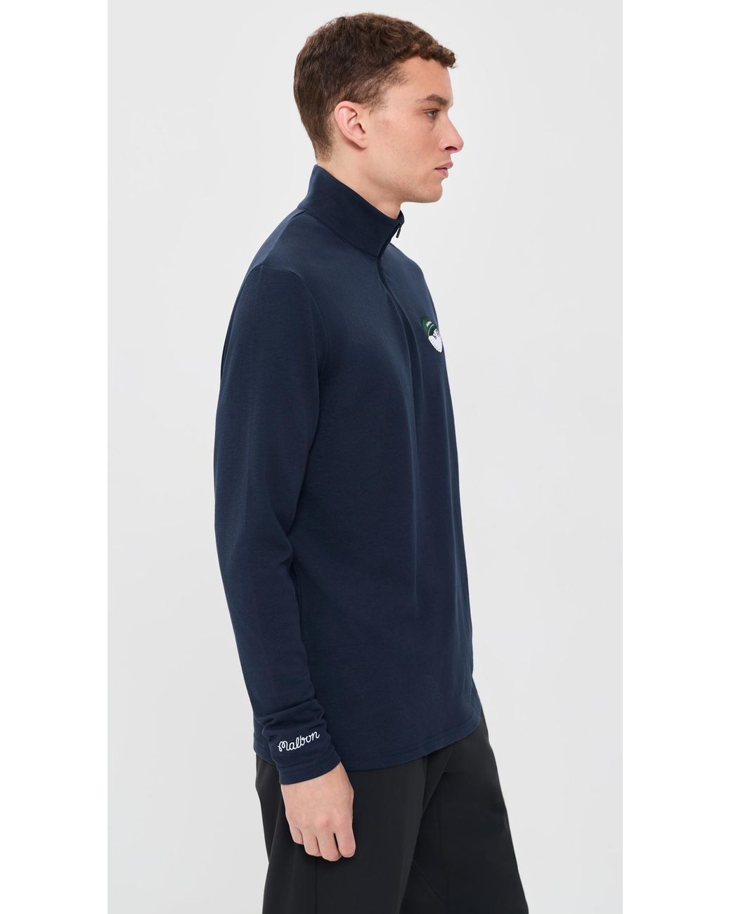 Malbon Blue Flyer Mid Layer Jacket for men