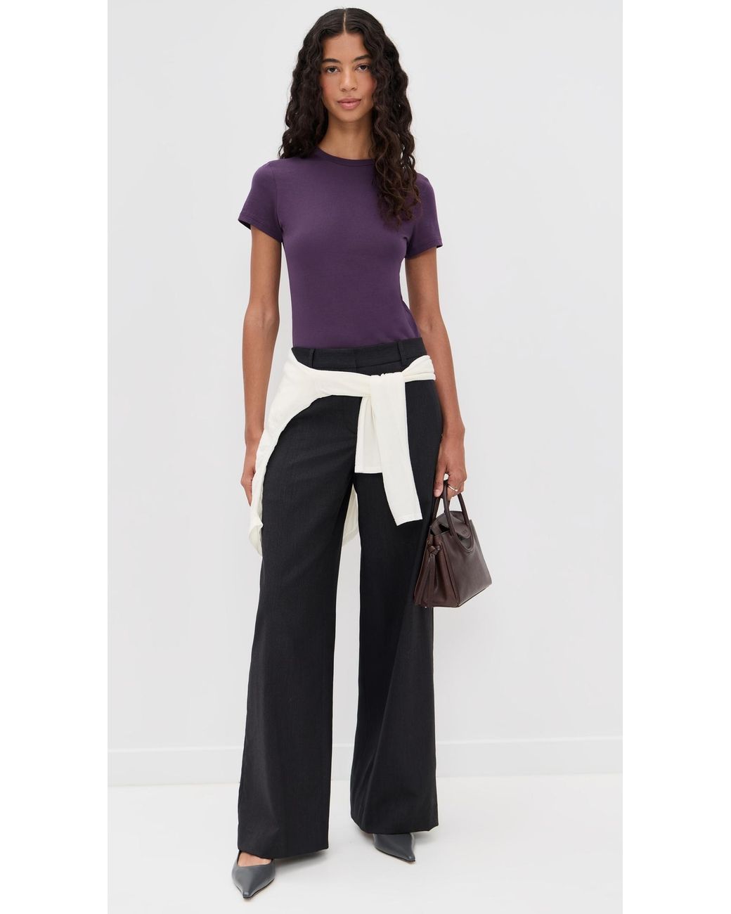 Theory Purple Tiny Tee