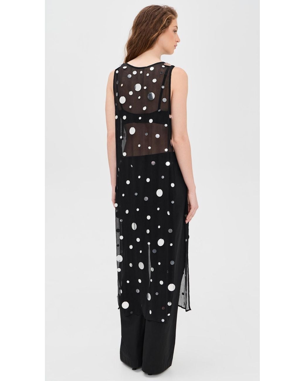 Chan Luu Black Chloe Sequin Tunic