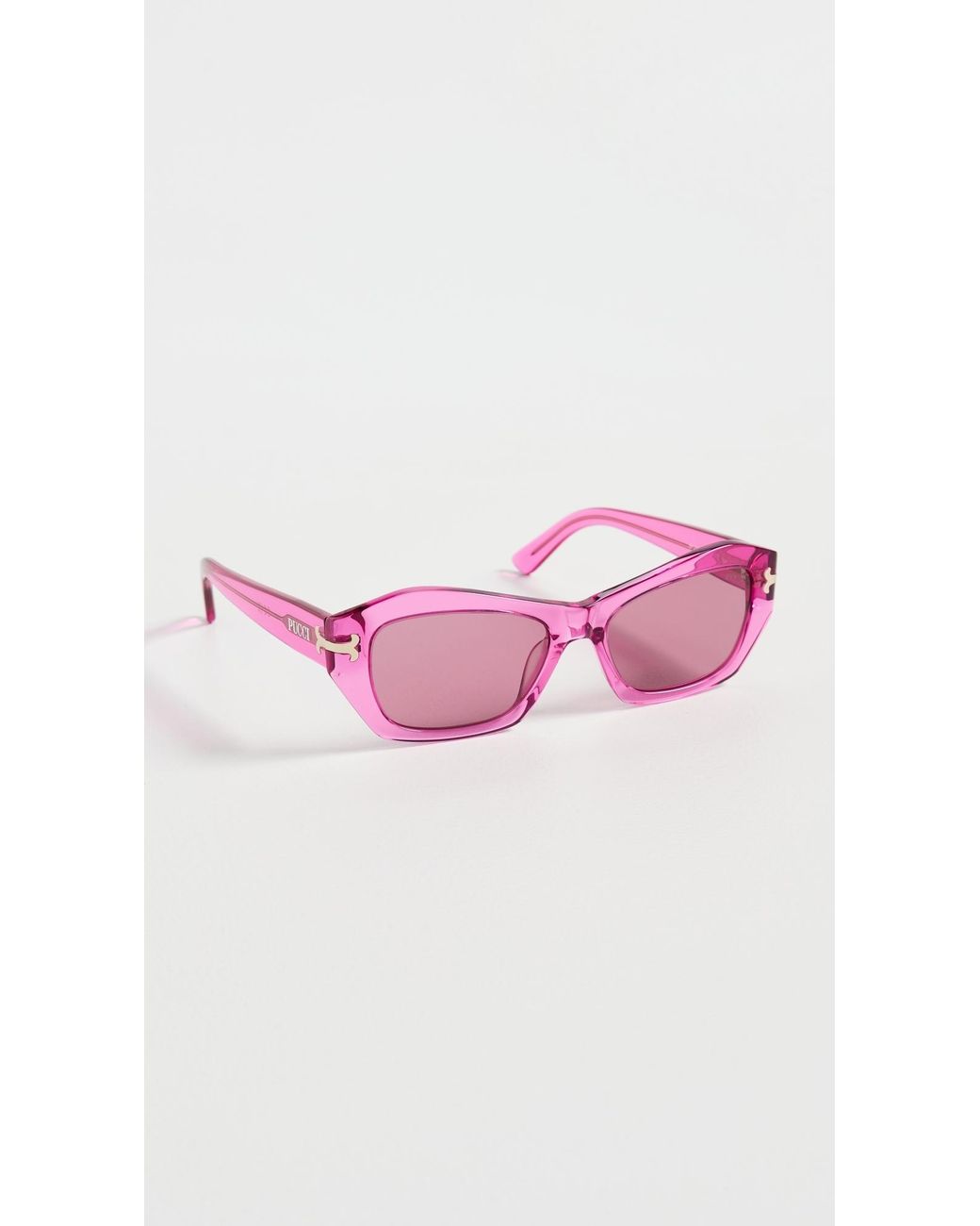 PUCCI Geometric Sunglasses in Pink | Lyst display picture 1