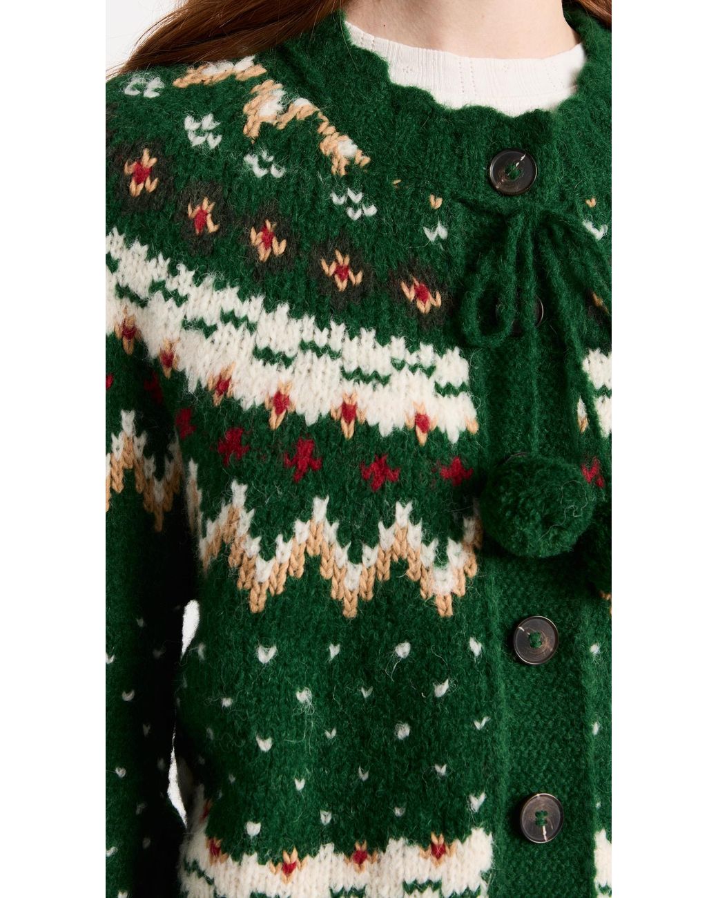 The Great The Ice Rink Cardigan in Green | Lyst