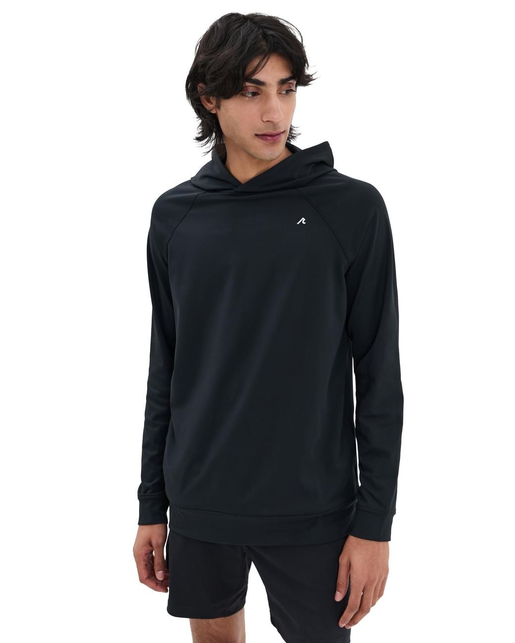 Redvanly Black Larkin Performance Hoodie for men