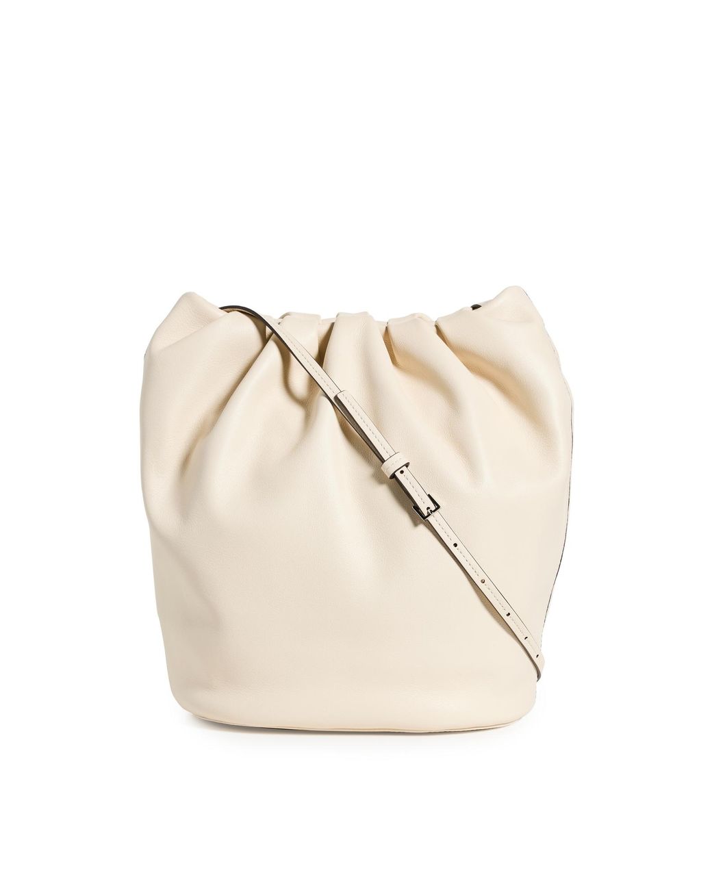 STAUD Valentina Bucket Bag in Natural Lyst