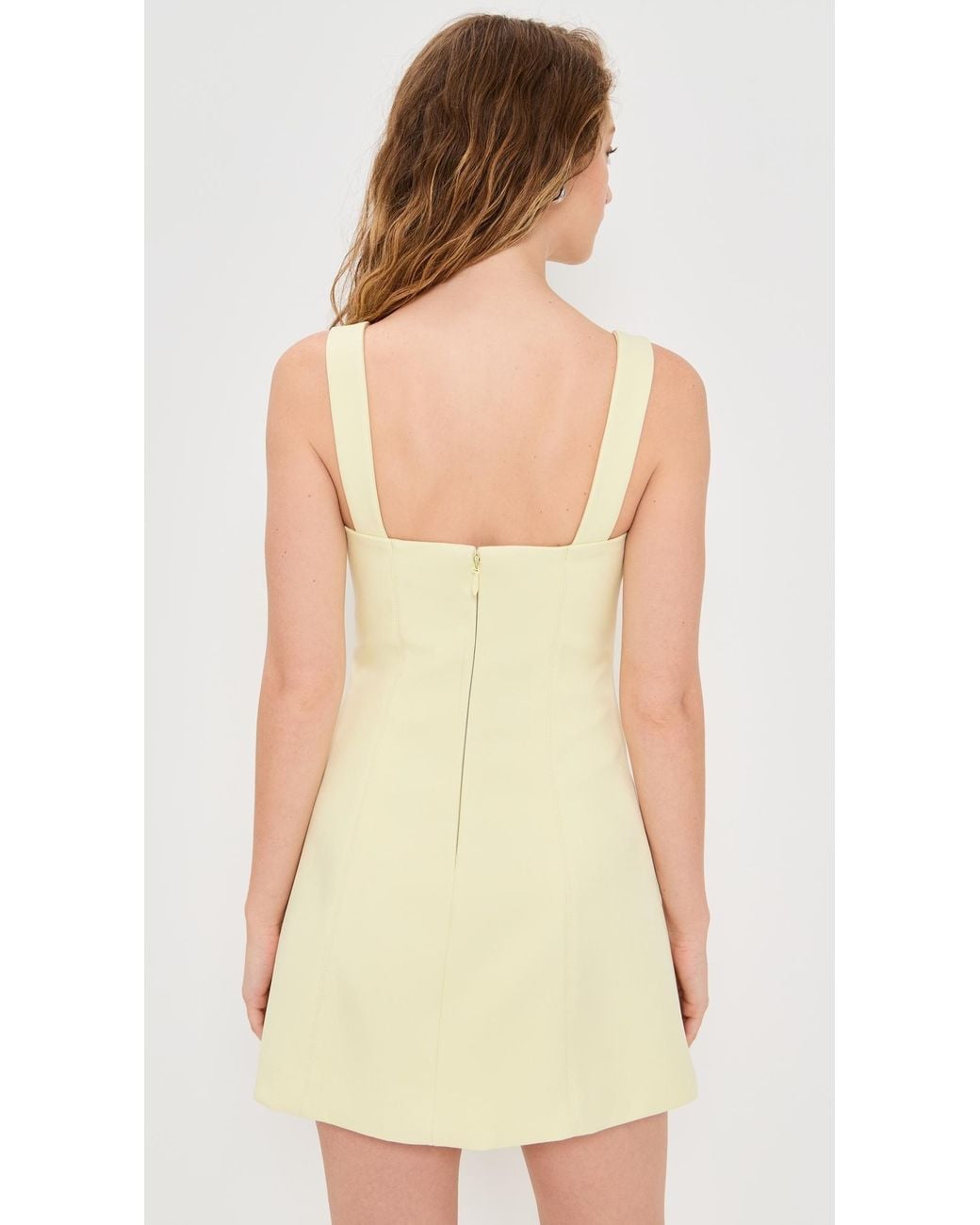 Madison The Label Bryony Mini Dress in Natural | Lyst
