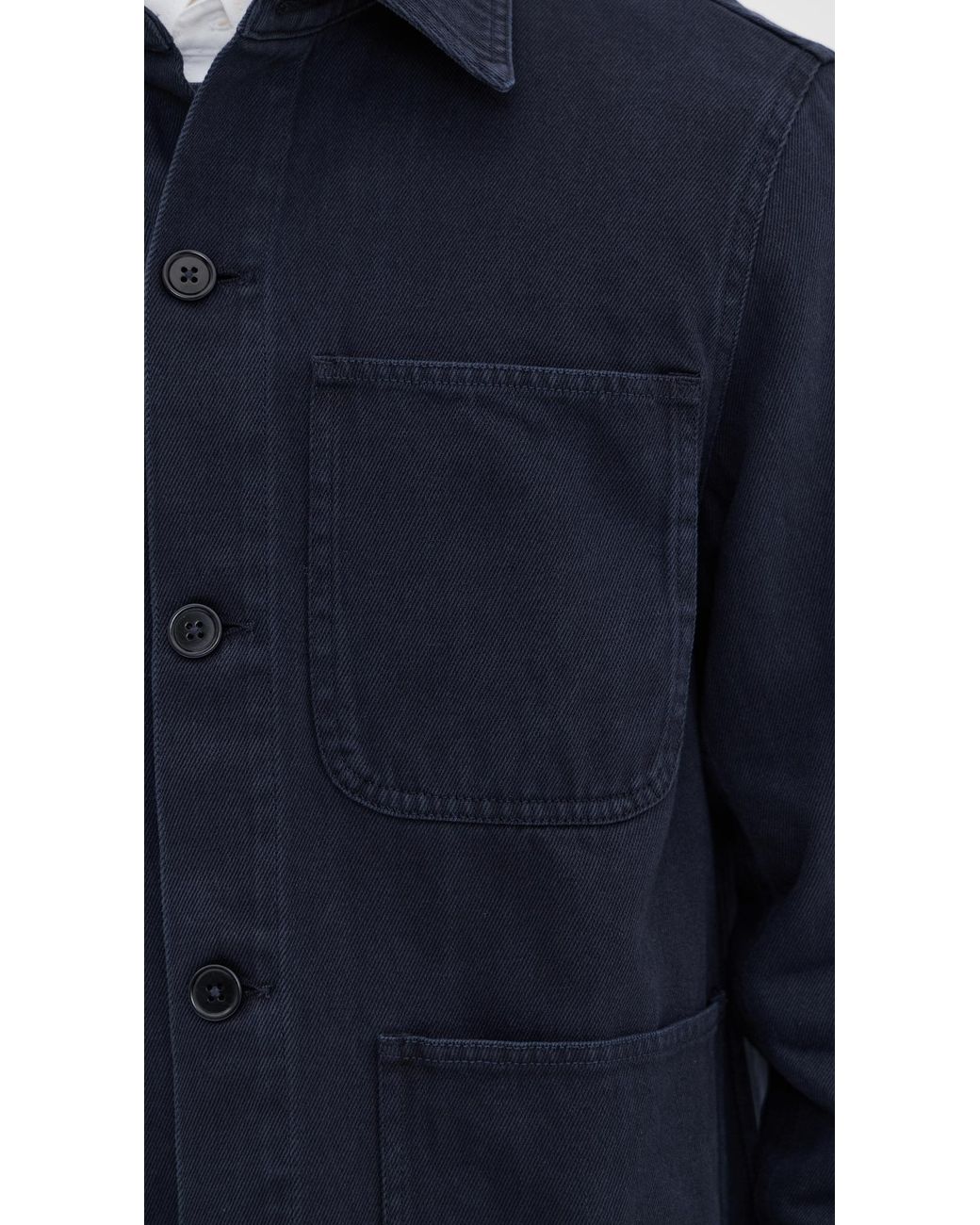 Alex Mill Blue Garment Dyed Work Jacket for men