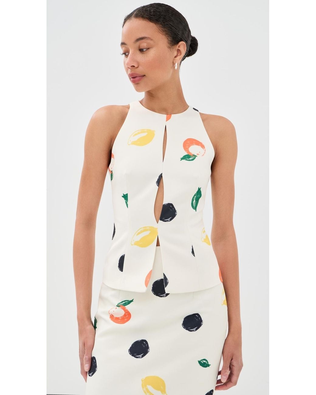 LEO LIN White Amelia Top