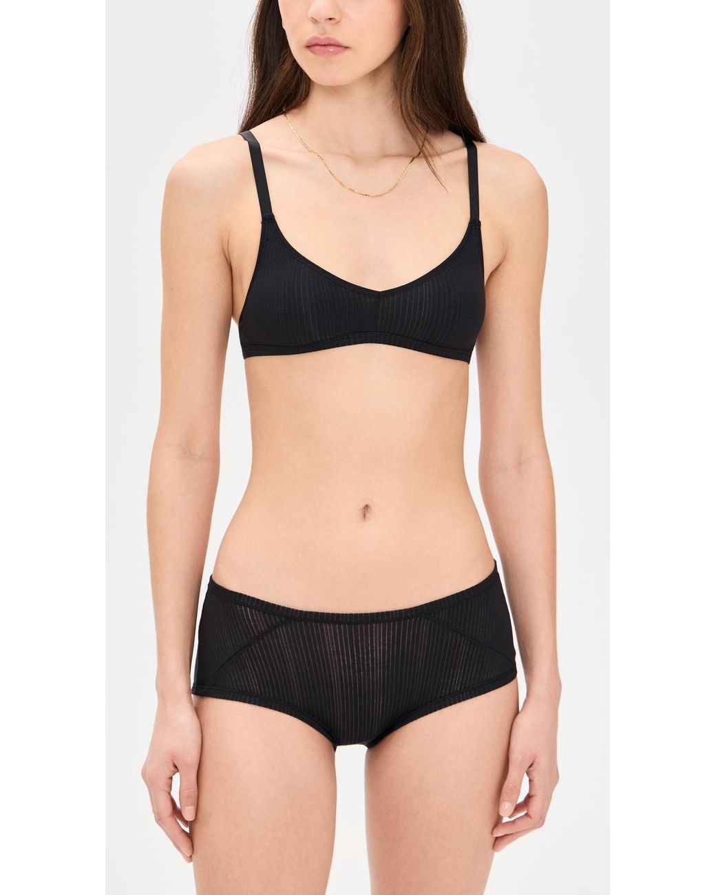NEGATIVE Black Whipped Non-Wire Bra