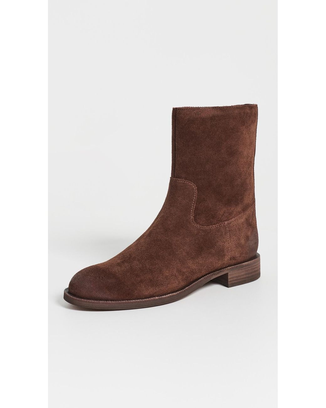 Madewell Brown Marty Suede Booties