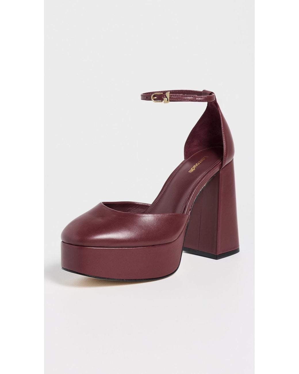 Larroude Multicolor Ari Leather Platform Pumps