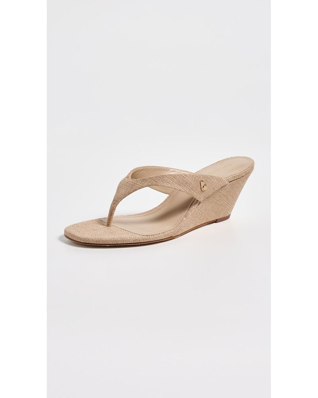 Larroude Black Gaia Low Wedges
