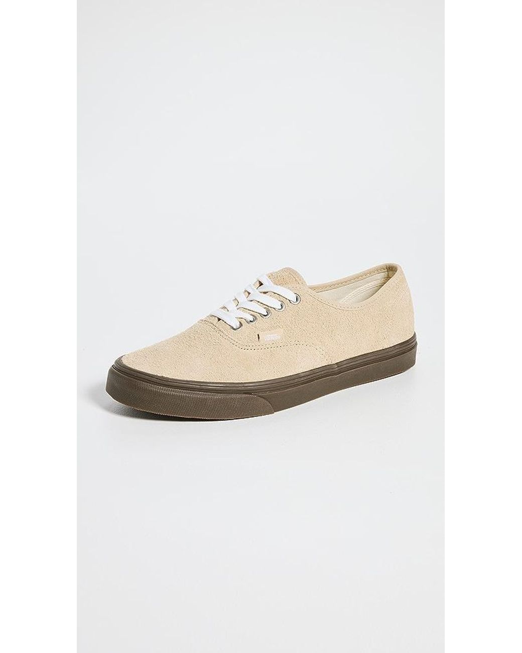 Vans Authentic Hairy Suede Sneakers in White for Men | Lyst