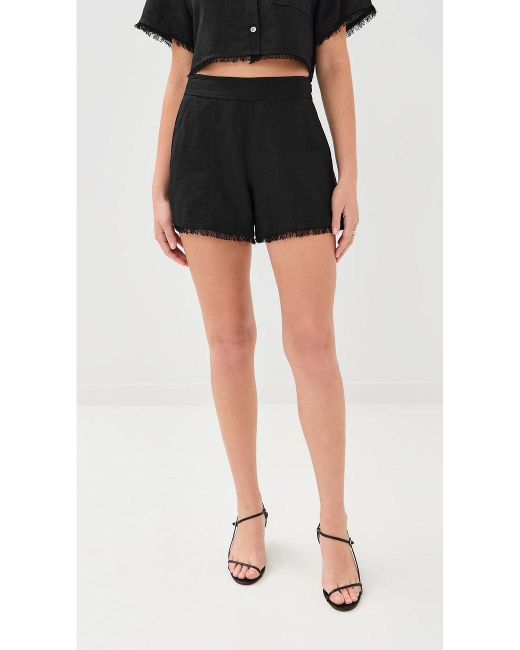Jonathan Simkhai Black Dax Shorts
