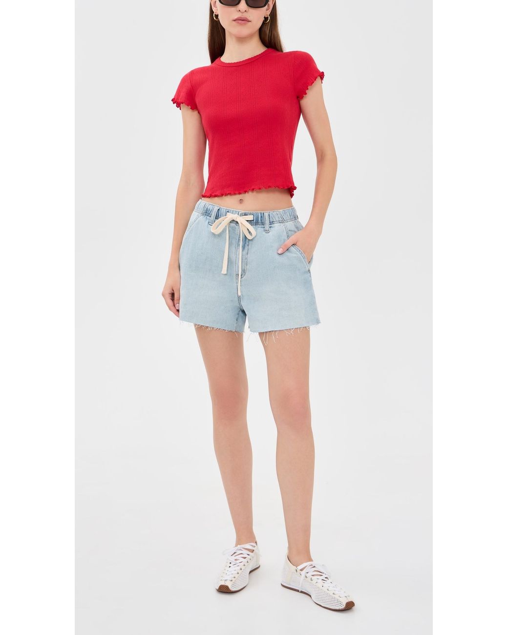 DAZE Blue Poolside Pull On Shorts