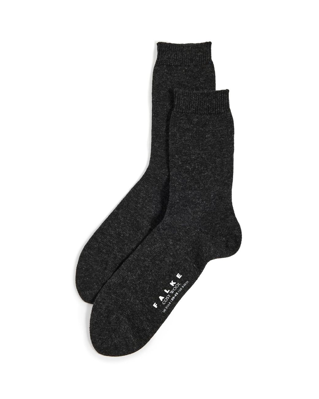 Falke Black Cozy Wool Socks