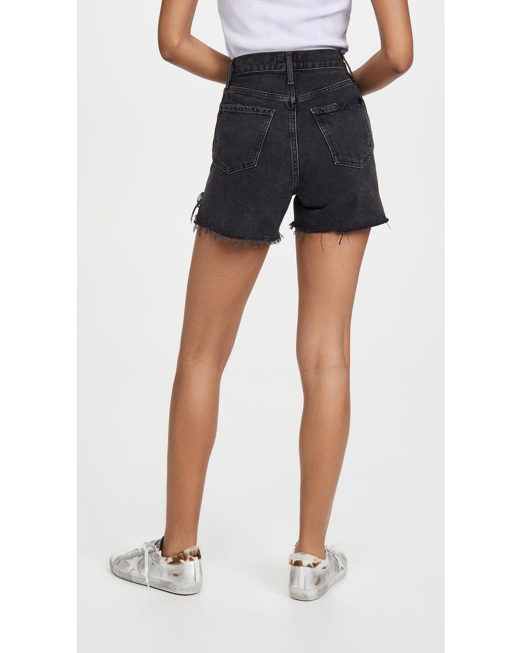 Agolde Denim Dee Super High Rise Shorts 