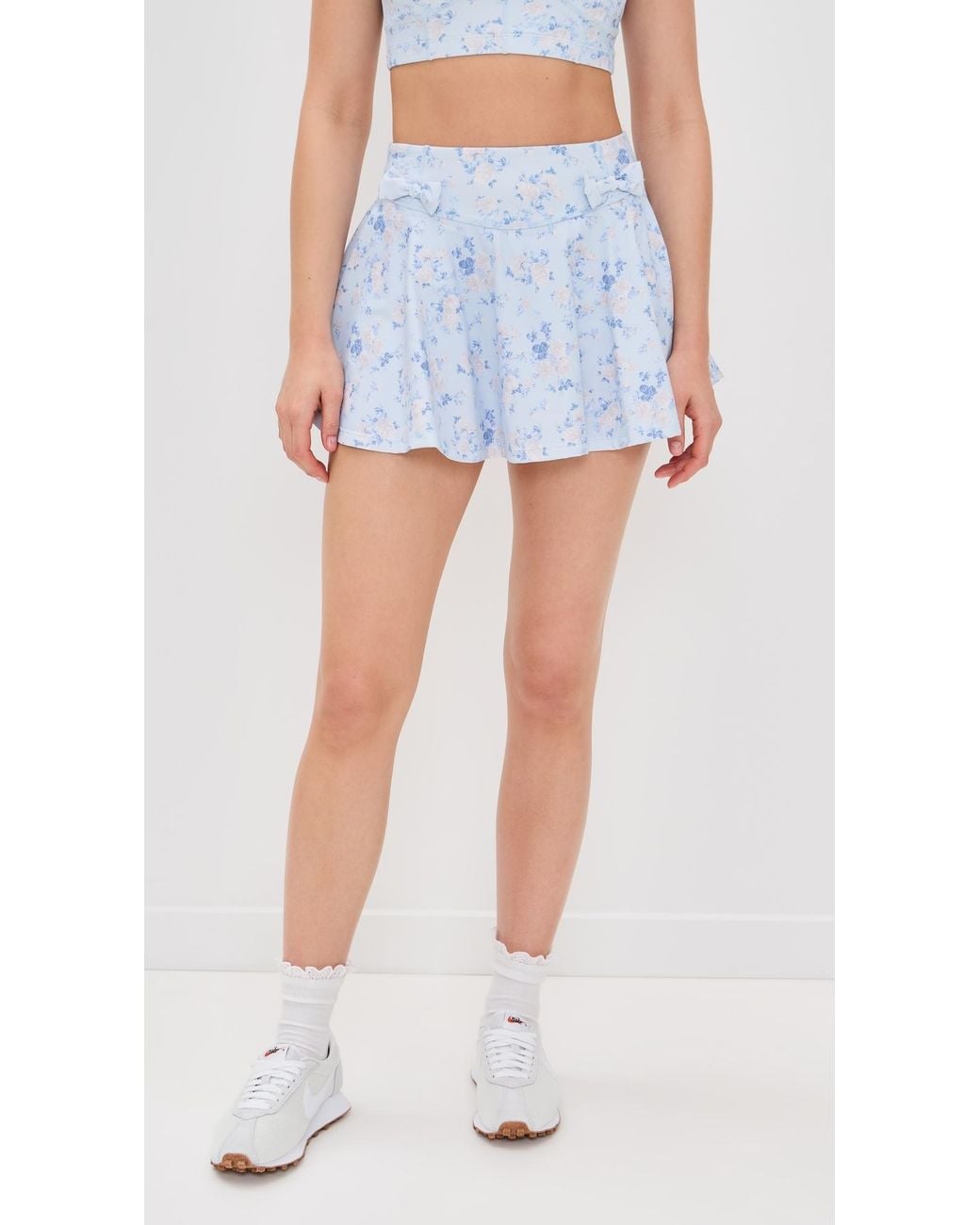 LoveShackFancy Blue Corene Skort