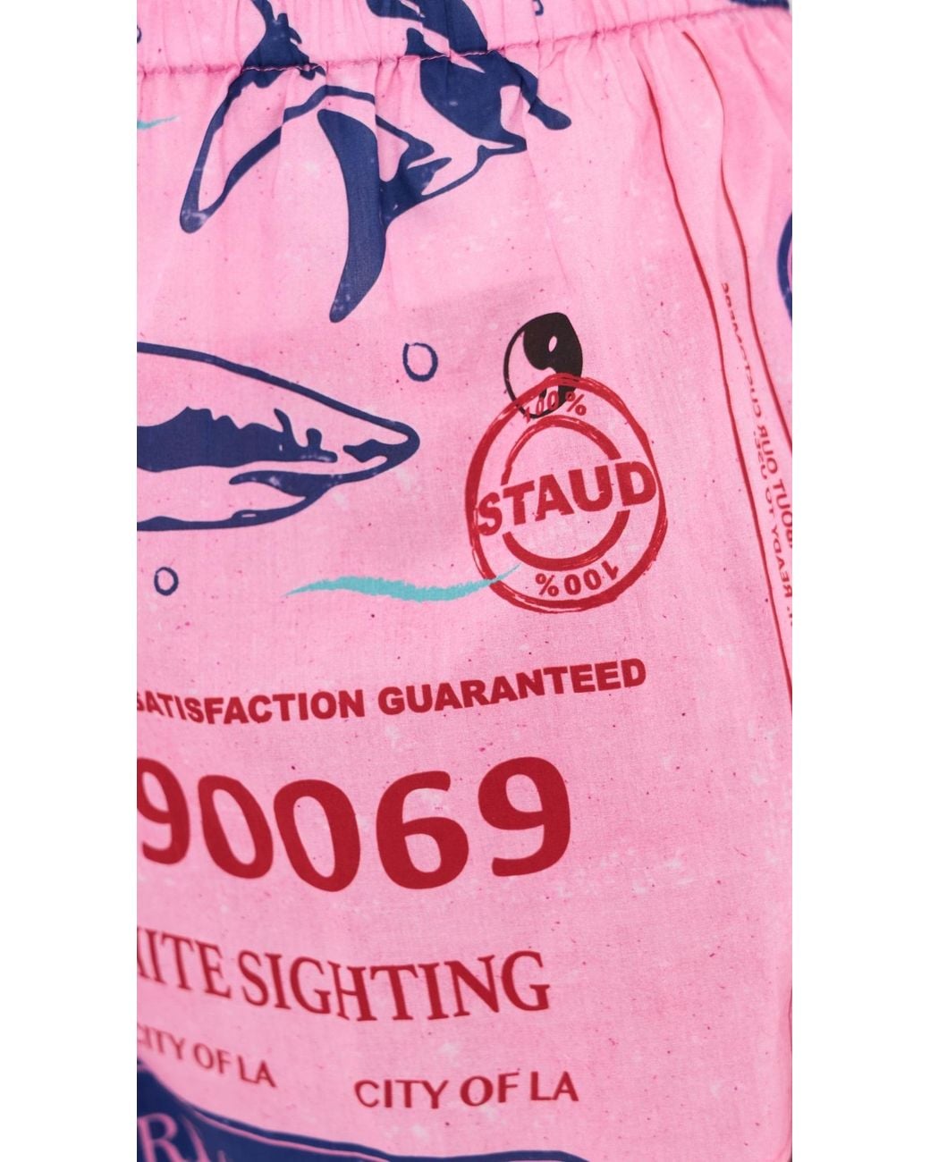 Staud Red Paddle Shorts