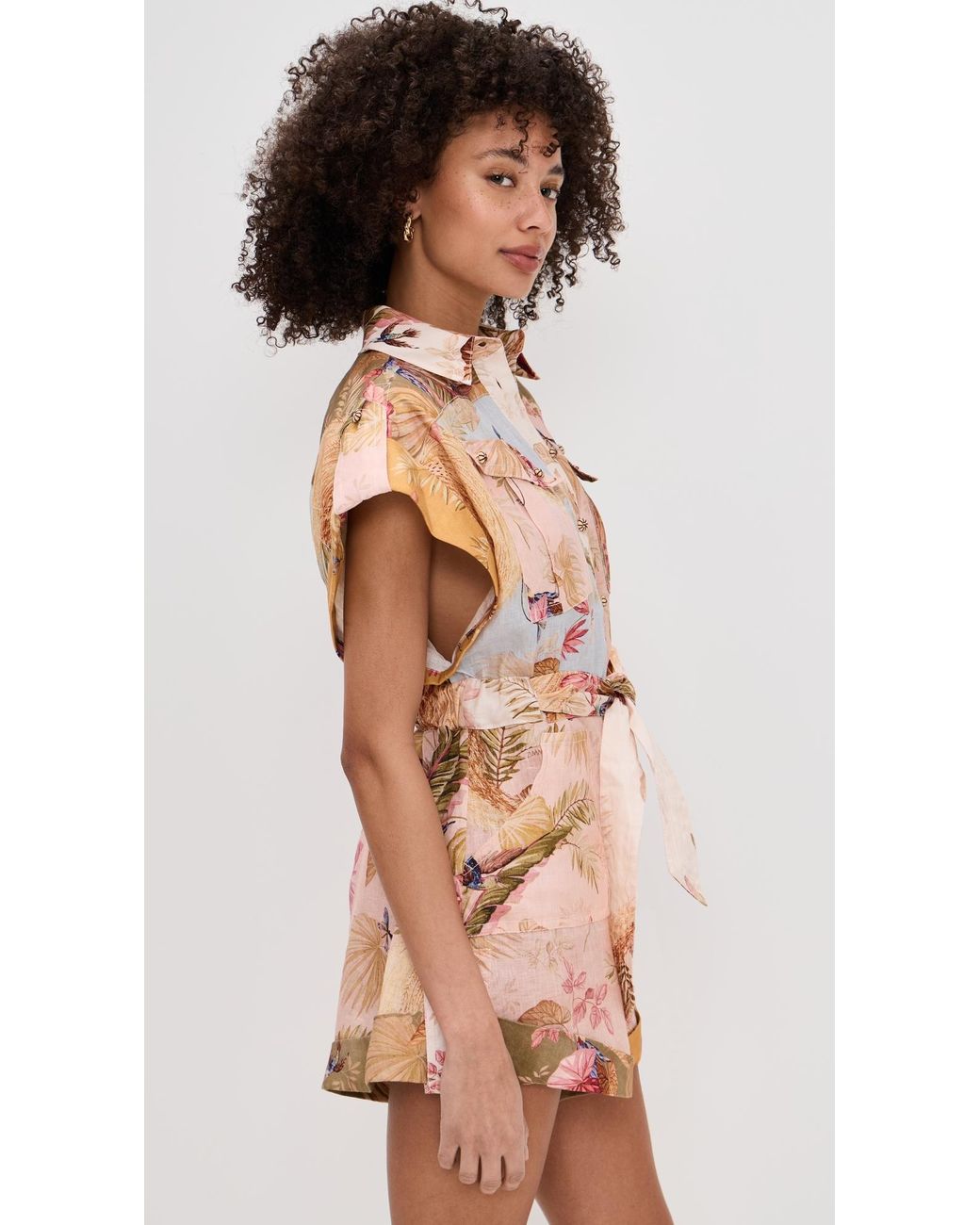 【ZIMMERMANN】ASCENSION CUFFED PLAYSUIT Zimmermann Ascension Cuffed Playsuit | Neiman Marcus
