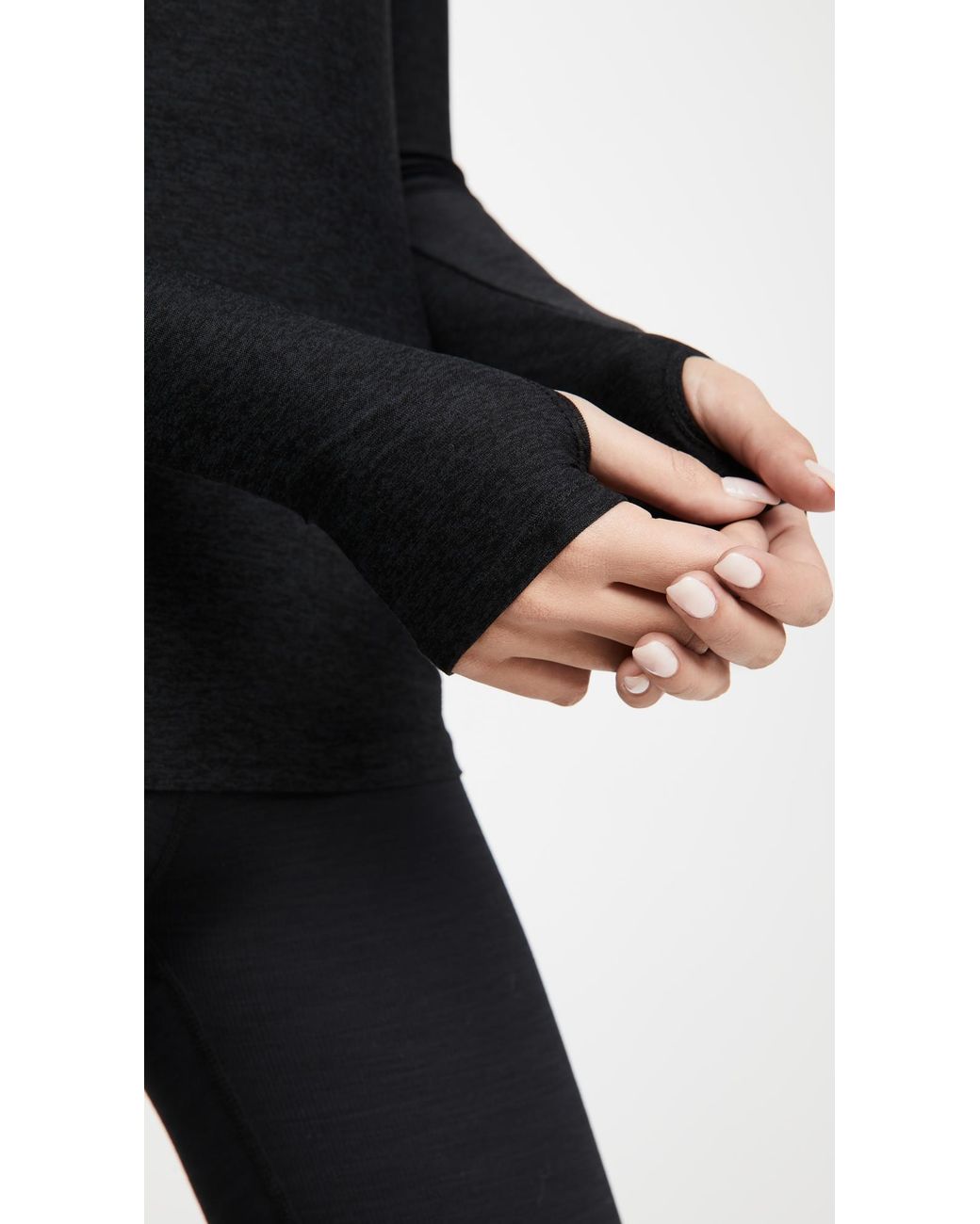 Beyond Yoga Black Classic Crew Pullover