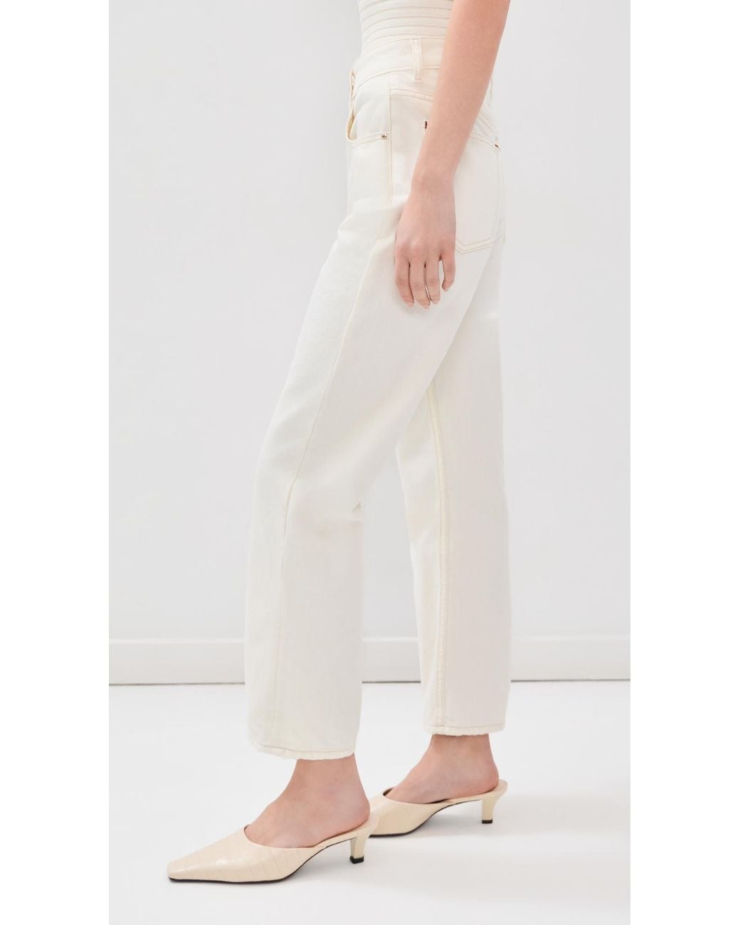 OSSOU White Drift Jeans