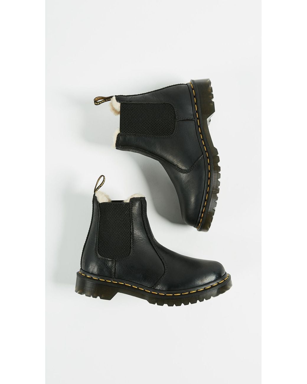 doc martens fur lined leonore